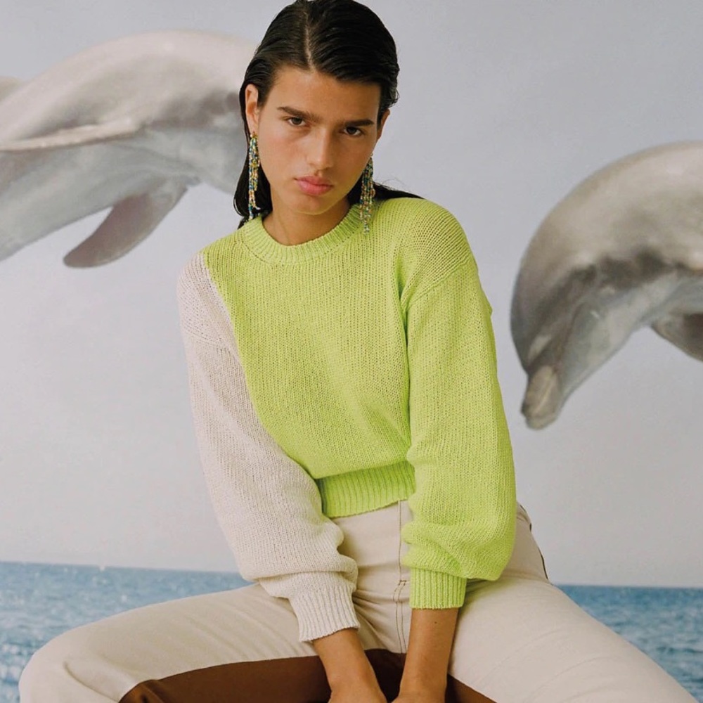Paloma wool camu green top